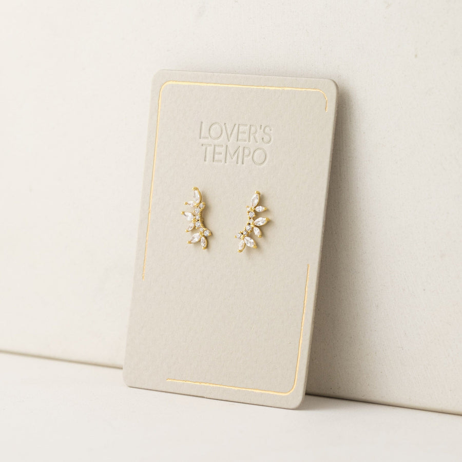 Holly Climber Earrings Gold