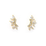 Holly Climber Earrings Gold