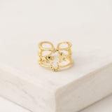Horseshoe Triple Band Fortuna Ring