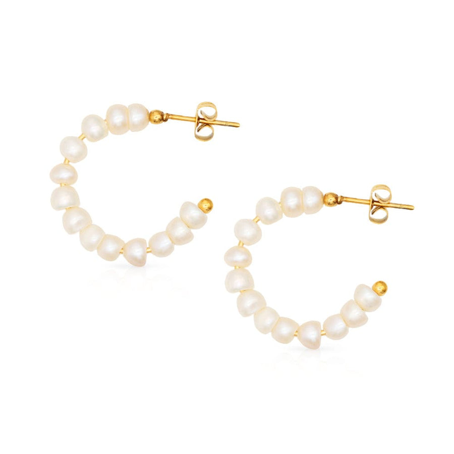 Isola Pearl Hoop Earrings