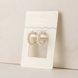 Isola Pearl Hoop Earrings