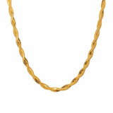 Josie Twist Herringbone Necklace