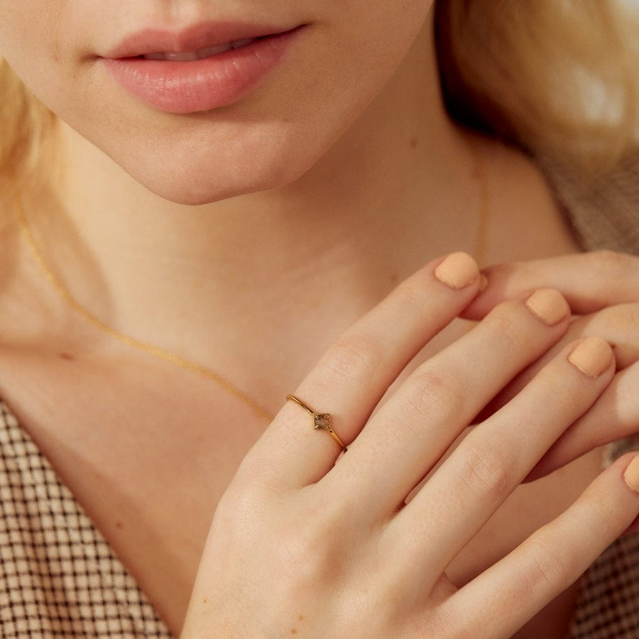 Eclipse Ring Labradorite