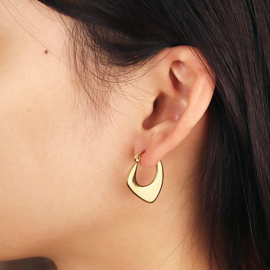 Lila Hoop Earrings