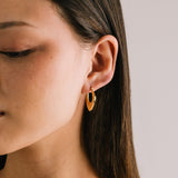 Lila Hoop Earrings