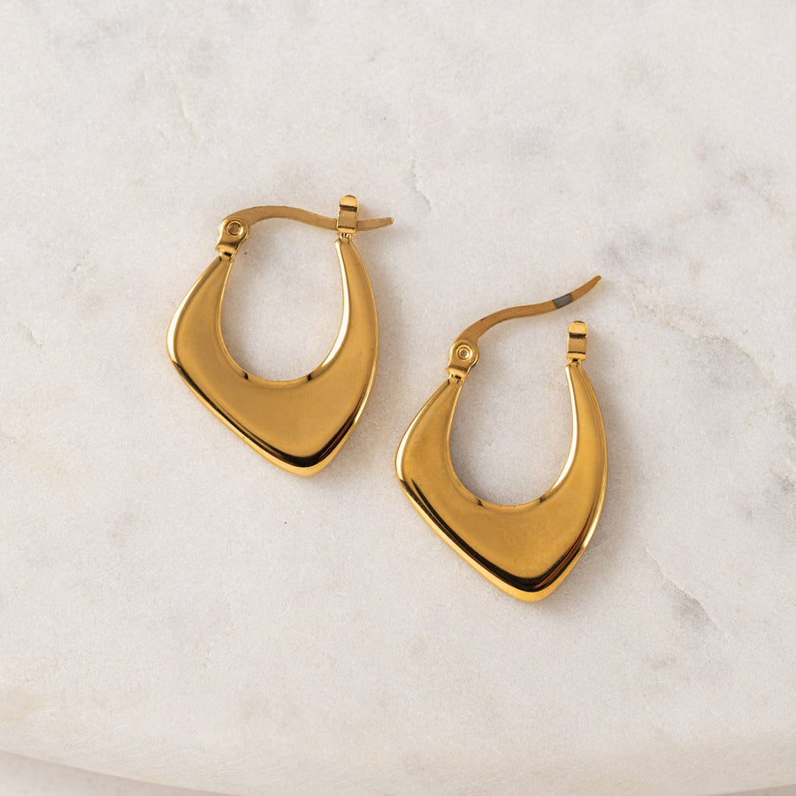 Lila Hoop Earrings