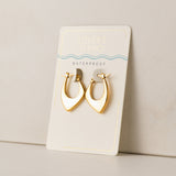 Lila Hoop Earrings
