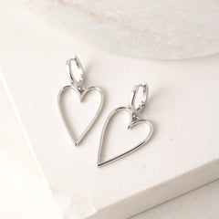 Lovestruck Heart Hoop Earrings