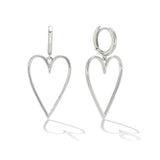 Lovestruck Heart Hoop Earrings