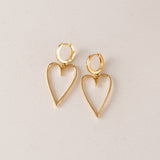 Lovestruck Heart Hoop Earrings