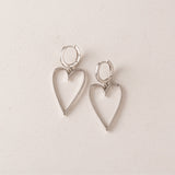 Lovestruck Heart Hoop Earrings
