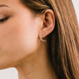 Lune Moon Stud Earrings