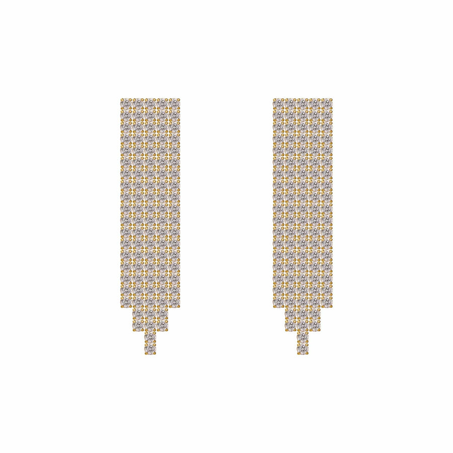 Luxe Fringe Earrings Gold (Holiday Ship 10/1)