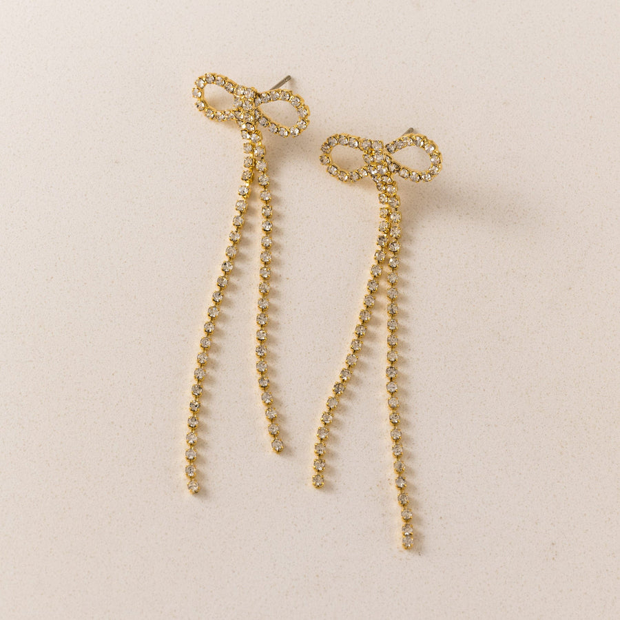 Luxe Bow Earrings Gold