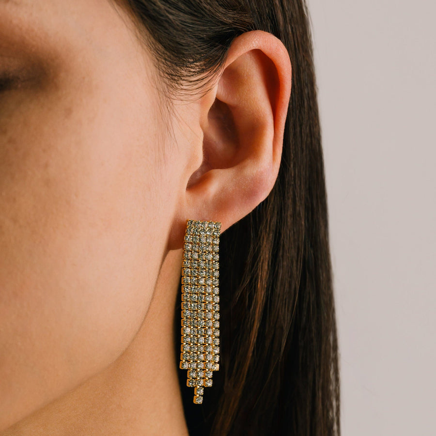 Luxe Fringe Earrings Gold