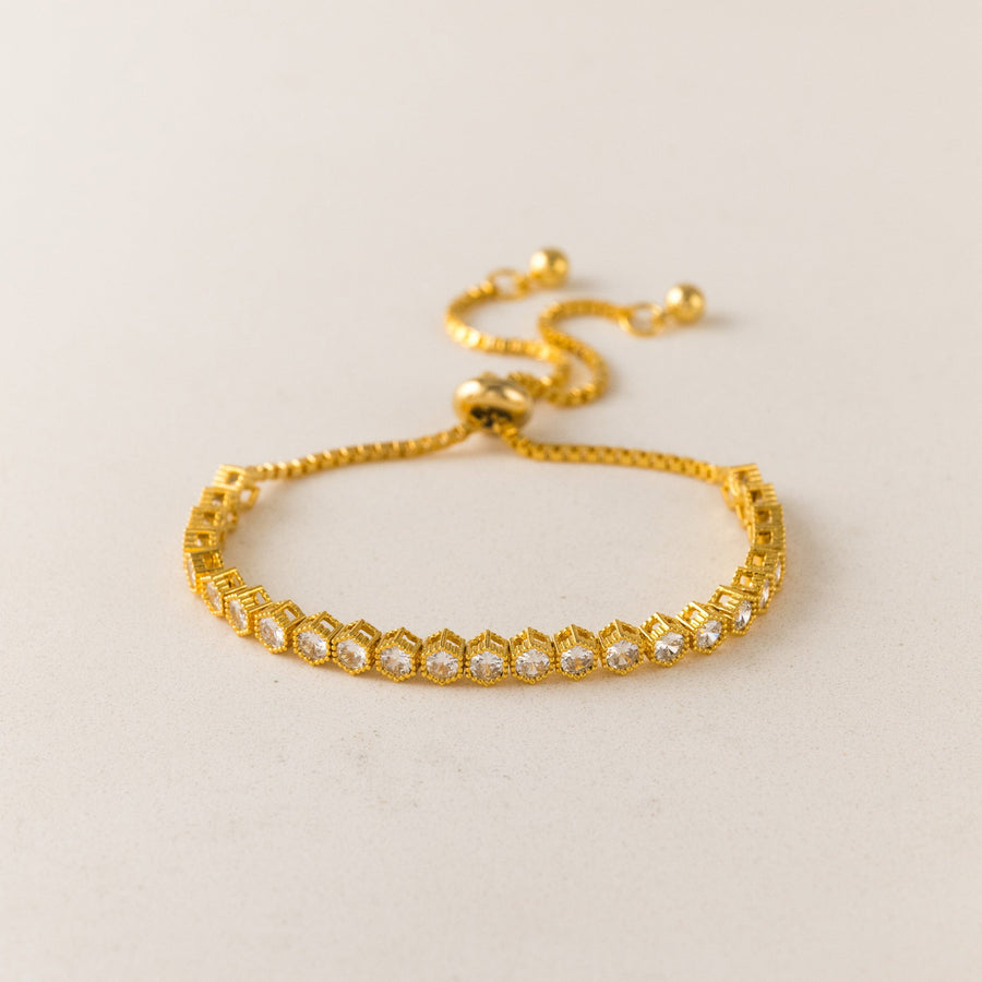 Luxe Tennis Honeycomb Bracelet