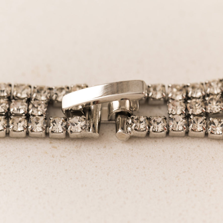 7” Luxe Tennis Layered Bracelet Silver