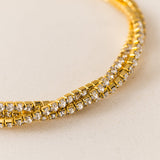 Luxe Tennis Twist Stretch Bracelet