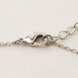 Lyra Cubic Zirconia Necklace Silver