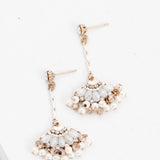 Magnolia Fan Drop Earrings