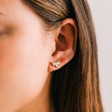 Marquise Opal Climber Earrings