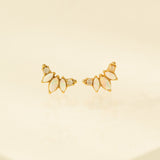 Marquise Opal Climber Earrings