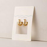 Maya Paperclip Hoop Earrings