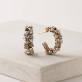 Meadow Crystal Hoop Earrings