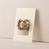 Meadow Crystal Hoop Earrings