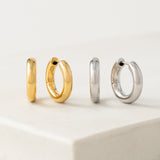 Midi Puff Hoop Earrings