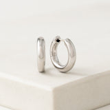 Midi Puff Hoop Earrings