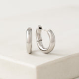 Midi Puff Hoop Earrings