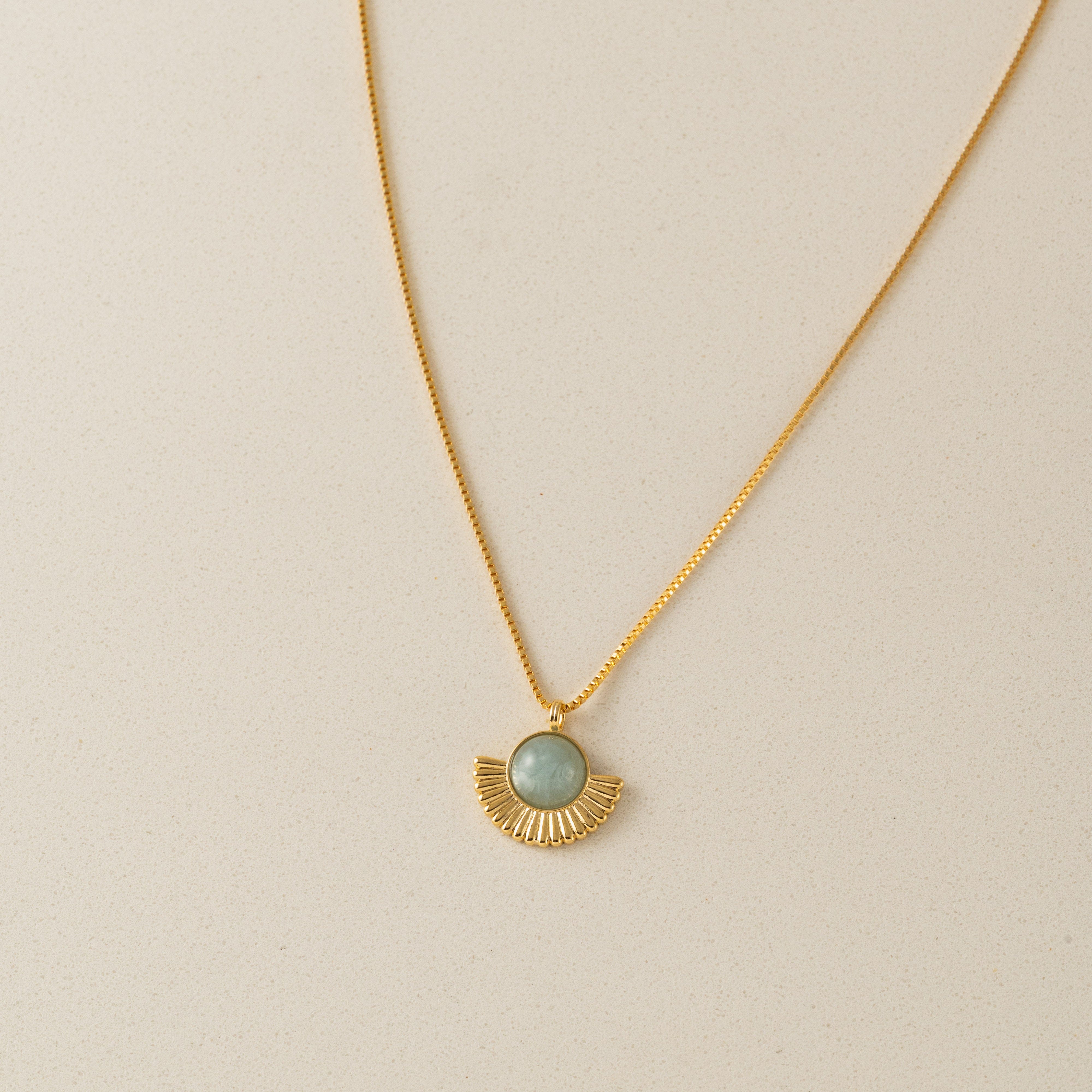 Moonpetal Pendant Necklace