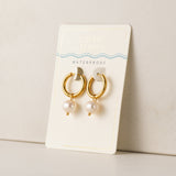 Oceane Pearl Hoop Earrings