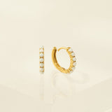 Opal 15mm Hoop Earrings