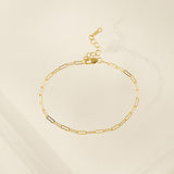 Paperclip Chain Gold-Filled Anklet