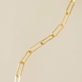 Paperclip Chain Gold-Filled Bracelet