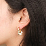 Petal Hoop Earrings