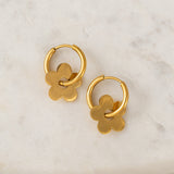 Petal Hoop Earrings