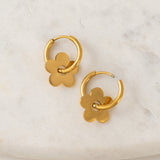 Petal Hoop Earrings