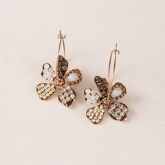 Primrose Drop Hoop Earrings