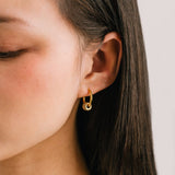 Prism Charm Hoop Earrings