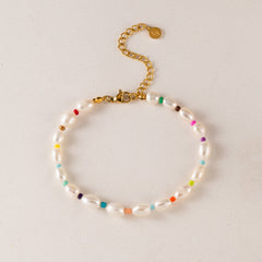 Rainbow Pearl Bracelet