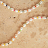 Rainbow Pearl Necklace