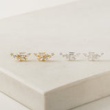 Rowan Climber Earrings Silver