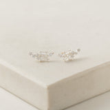 Rowan Climber Earrings Silver