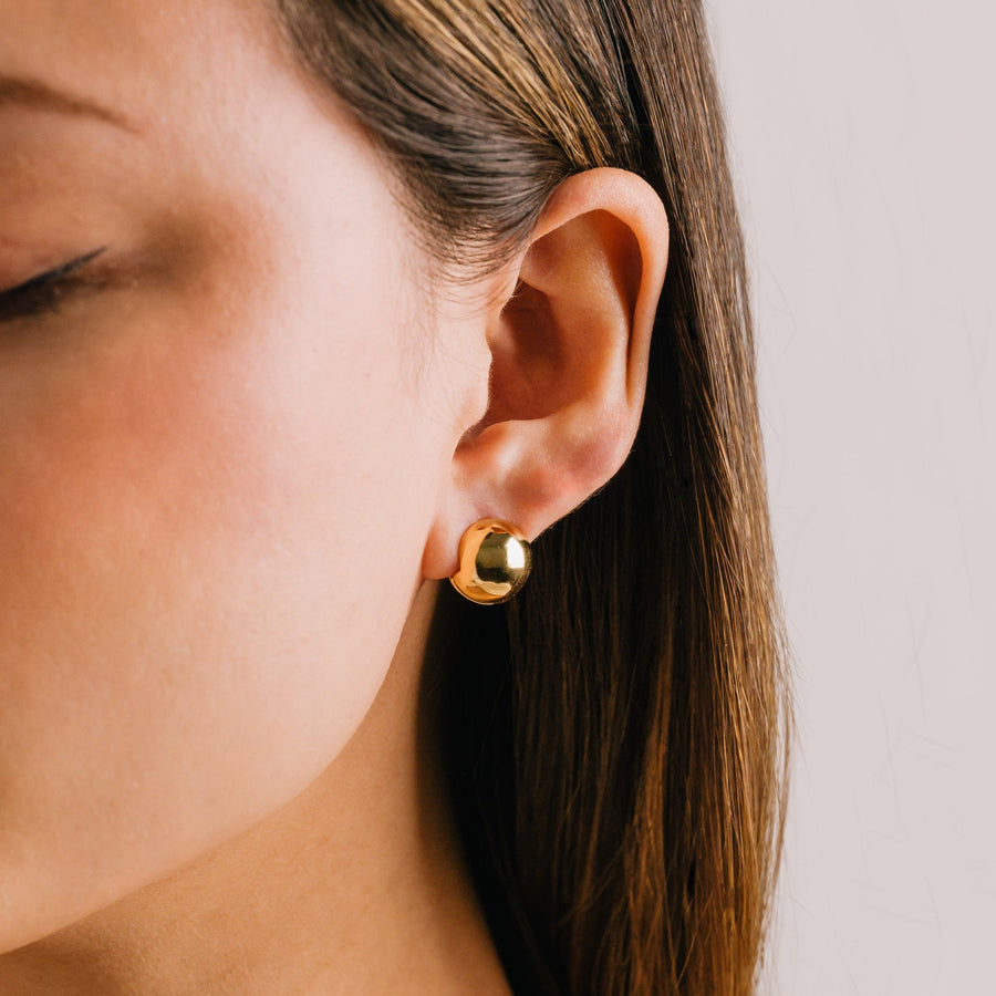 Small Bubble Earrings Gold