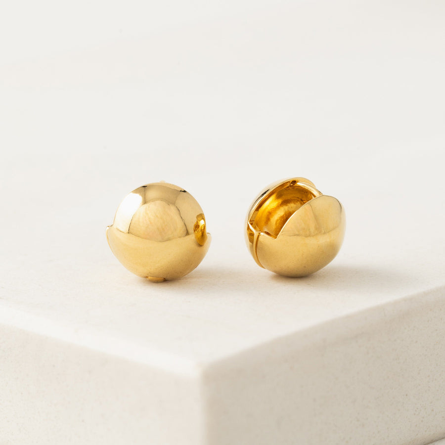 Small Bubble Earrings Gold