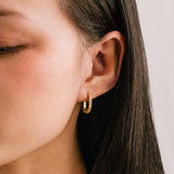 Solana Paperclip Hoop Earrings