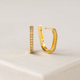 Solana Paperclip Hoop Earrings